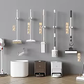 Intelligent washing machine vacuum cleaner sweeping robot lazy mop sponge magic mop 3d model