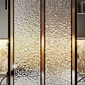 Light Luxury Partition Glass Screen Partition 3d model