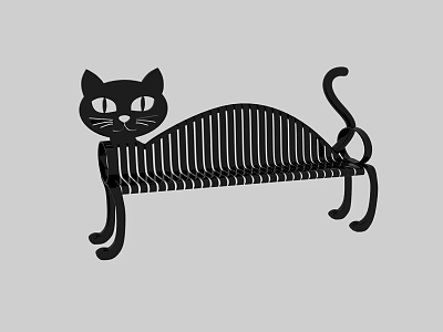 Outdoor Seat Landscape Seat Shaped Seat 3d model