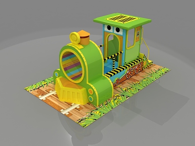 Modern Amusement Equipment Naughty Castle Train Single Product model