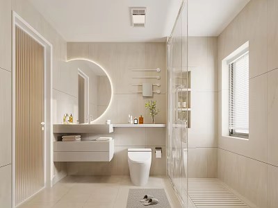 Modern toilet 3d model