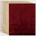 Square Rug With Natural Textured Surface And Beige Red Cream Brown Hues