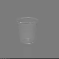Clear Empty Cup With Smooth Shiny Surface And Simple Design For Daily Use 3d model