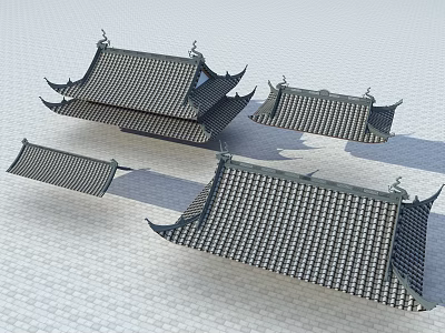 Chinese roof 3d model