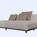 Minimal chaise sofa 3d model