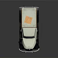 Vintage Gray Black Truck With Open Hood And Wooden Cargo Bed Classic Design