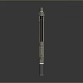 Futuristic Beige And Black Gun With Barrel Grip And Tactical Design Features