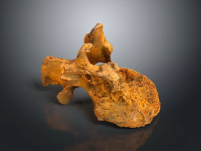 Natural Brown Porous Sponge with Absorbent Surface for Household Cleaning Supplies 3d model