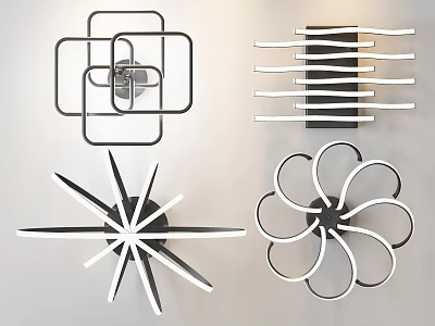 modern ceiling lamp 3d model