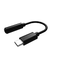 Black USB C to 3.5mm Audio Adapter Cable For Device Audio Connection 3d model