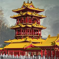 Feiyun Building Qiufeng Building Zoroastrian God Building Wood Building Attic Ancient Building Tower 3d model