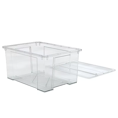 Transparent Plastic Wall Decor Storage Box With Divided Compartments And Drawer Design 3d model