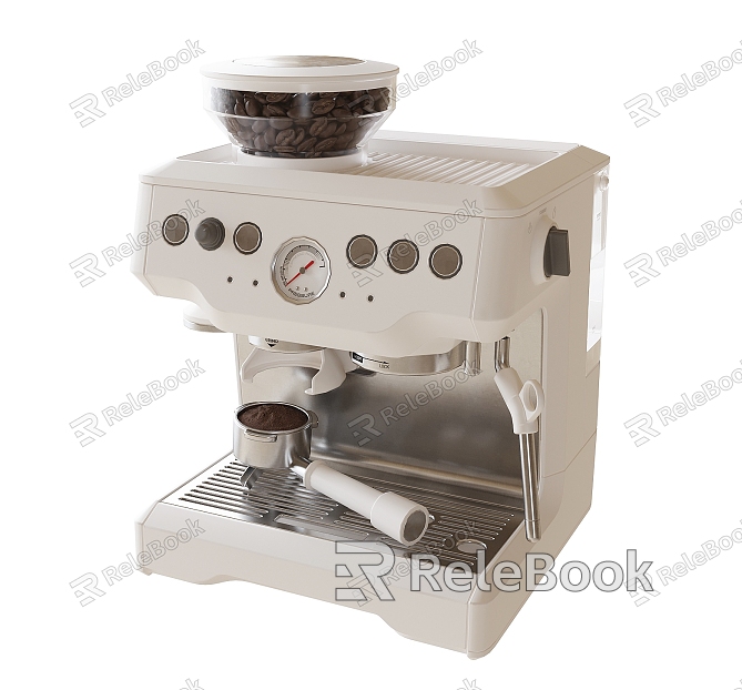 Kitchen appliances Modern coffee machine model