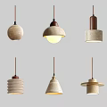 Modern Decorative Pendant Lights with Various Stone Designs and Minimalist Styles