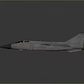 Detailed Silver Aerodynamic Fighter Jet 3D Model With Cockpit And Wings