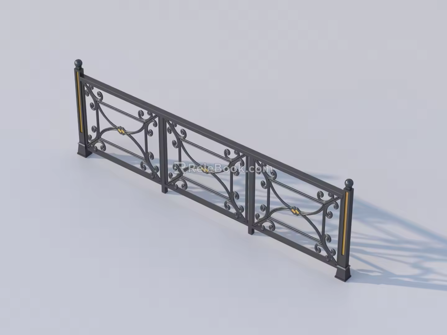 3D Model of Guardrail 3d model