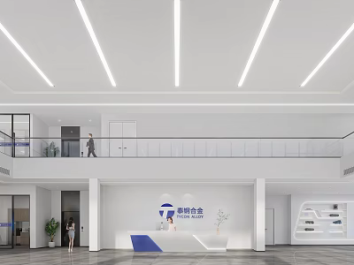 Modern Exhibition Hall Front Hall 3d model