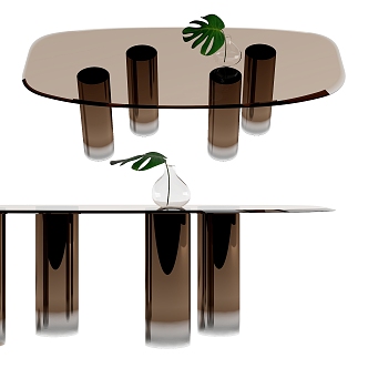 Modern dining table 3d model