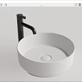 Modern Round Wall Mounted Washbasins in Various Colors with Minimalist Design