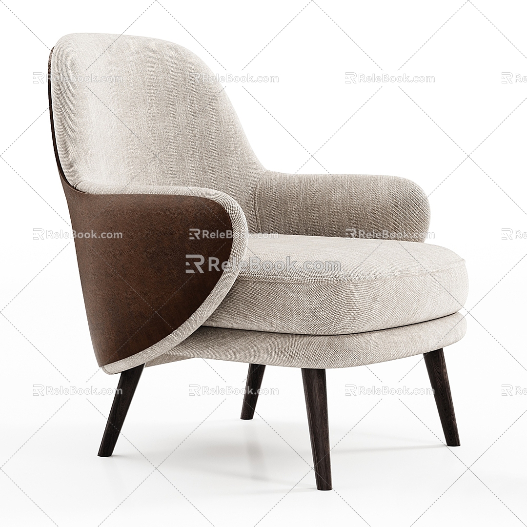 Modern Sofa Chair Leisure Chair 3d model