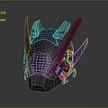 Sci-Fi Helmet Alien Helmet High Tech Helmet Game Helmet 3d model