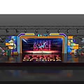 Street Dance of China Stage with Colorful Lighting and LED Screen Design