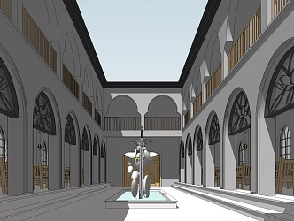 Jane's Church Abbey 3d model