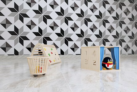 Nordic Toys Children's Toys Small Storage Climbing Rack House 3d model