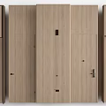 Modern Wooden Hinged Doors with Various Designs and Handle Details