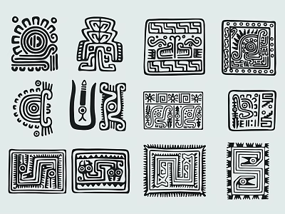 Artistic Decorative Pendants With Traditional Geometric Patterns And Various Unique Shapes 3d model