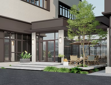 Modern Commercial Building Commercial Building 3d model