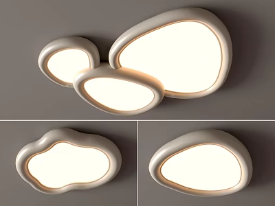 Modern Ceiling Lights With Various Unique Shapes And Soft Lighting 3d model