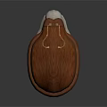 Elegant Home Bathroom Toilet With Wooden Seat And Carved White Base