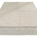 Modern Square Carpet Wool Pile Geometry 3d model