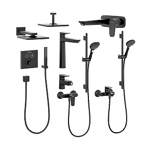 Modern Shower Combination 3d model