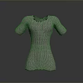 Daily Necessities Metal Mesh Garment Featuring Short Sleeves And Full Body Design