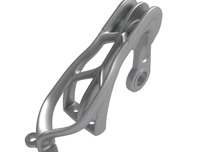 Durable Metallic Mechanical Bracket With Precision Structural Design 3d model