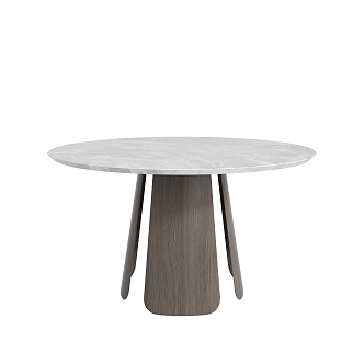 Minismal wind dining table 3d model