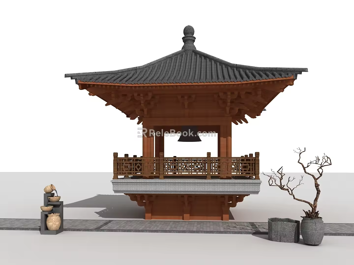 Chinese-style ancient pavilion rest pavilion 3d model