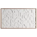 Modern Decorative Picture Frames With Geometric Patterns White Design And Wooden Borders 3d model