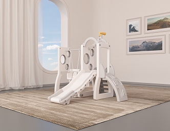 Indoor children's toy slide swing 3d model