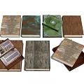 Vintage Books Collection With Various Cover Designs Decorative Patterns And Open Pages