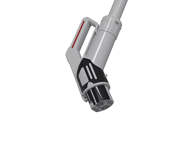 Gray And Black Handheld Vacuum Cleaner With Ergonomic Handle And Nozzle Design 3d model
