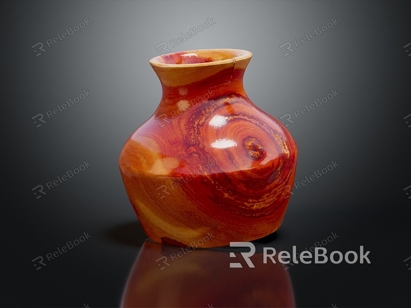 Modern Ware Wooden Jar Porcelain Jar model