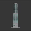 Modern High Rise Office Building With Glass Curtain Walls And Unique Architectural Design