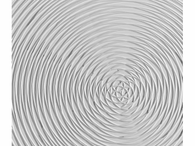 Silver Abstract Texture Design with Concentric Circle Ripples and Intricate Patterns 3d model