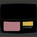 Open Lancome Pink Powder Case With Blush Brush And Cosmetic Design