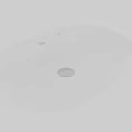 Modern White Ceramic Oval Shaped Countertop Washbasin With Smooth Surface