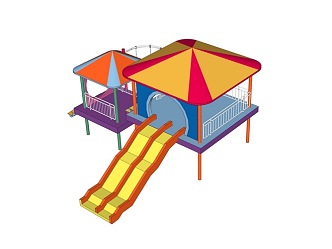 Children's amusement facilities 3d model