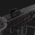 Realistic heavy machine gun 3D model 3d model